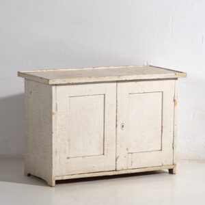 Antiguo armario pequeño de color blanco (c.1900) #63