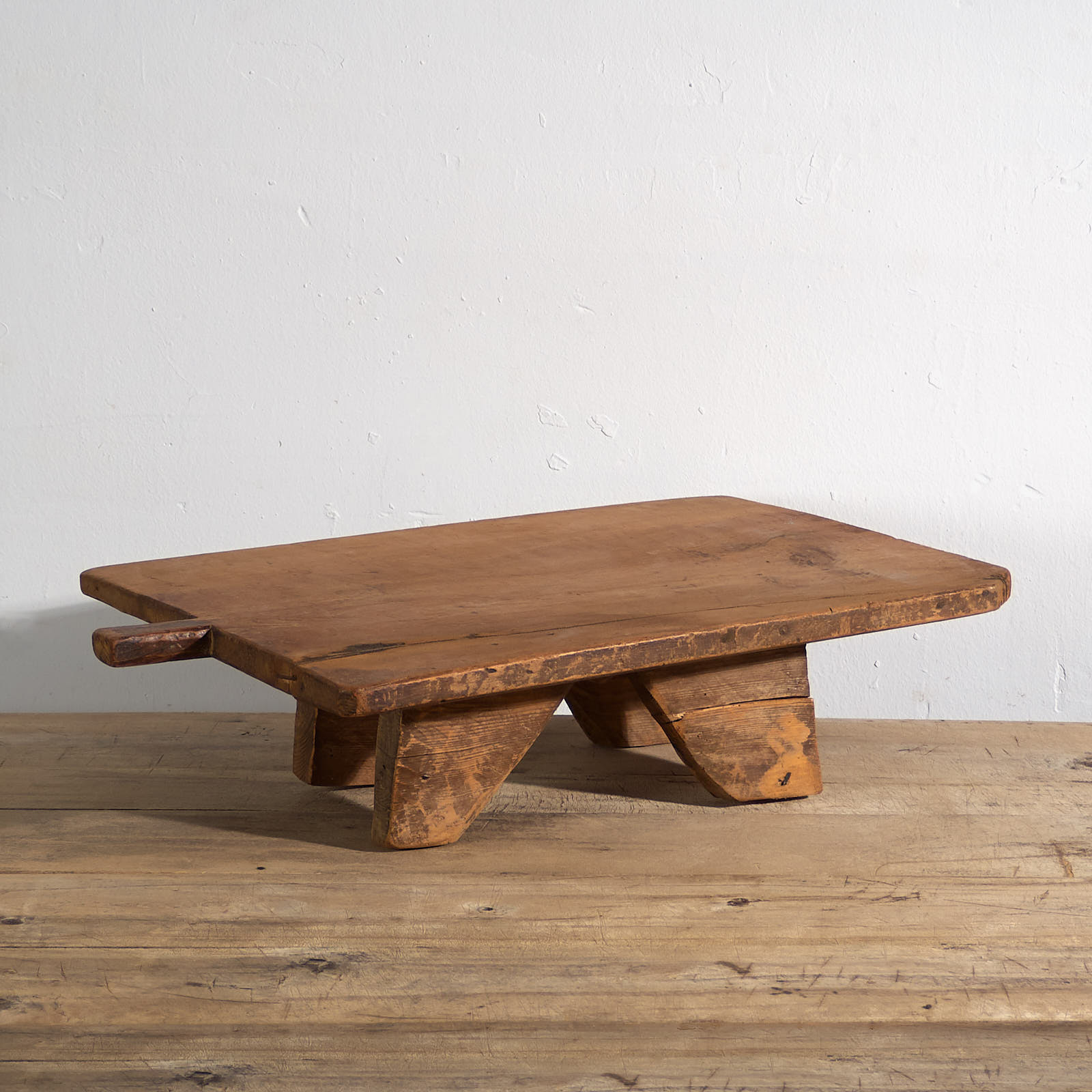 Mesa baja antigua de estilo primitivo (c.1920) #14