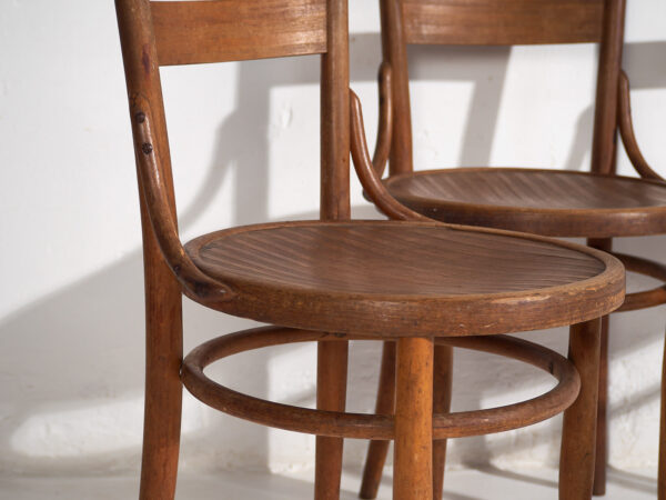 Conjunto antiguo de sillas Thonet (c.1920). Conjunto de 4 piezas #1 - Imagen 3