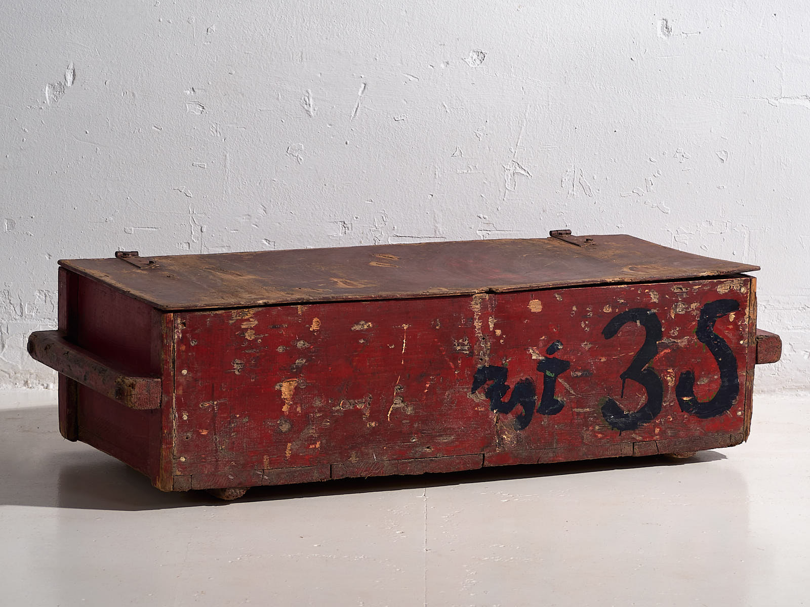 Cofre vintage de color rojo (c.1940) #2 - Imagen 20