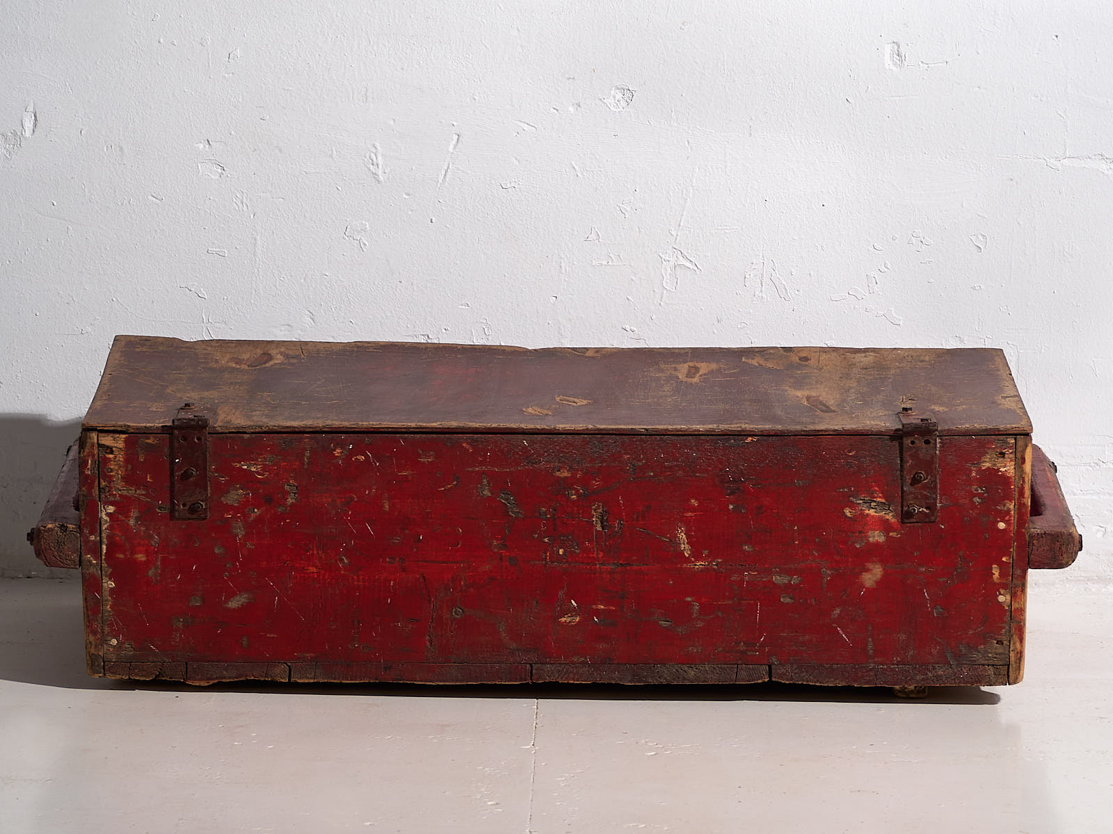 Cofre vintage de color rojo (c.1940) #2 - Imagen 3