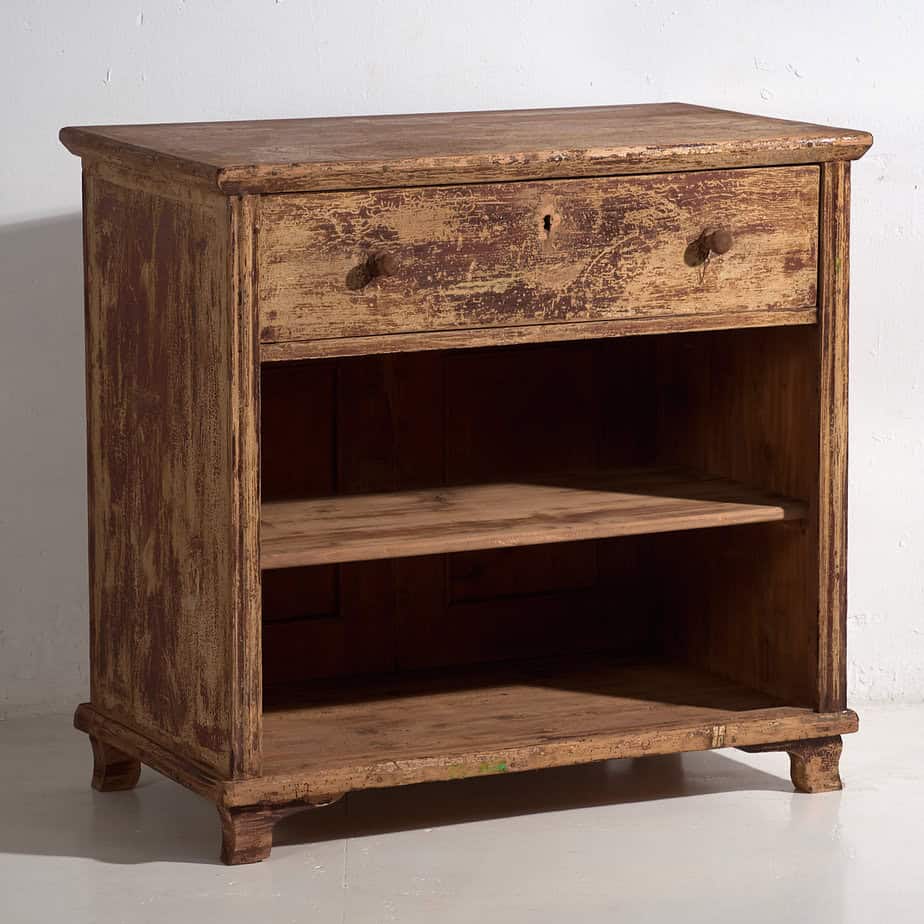Antique counter with maroon shades (c.1920) #96