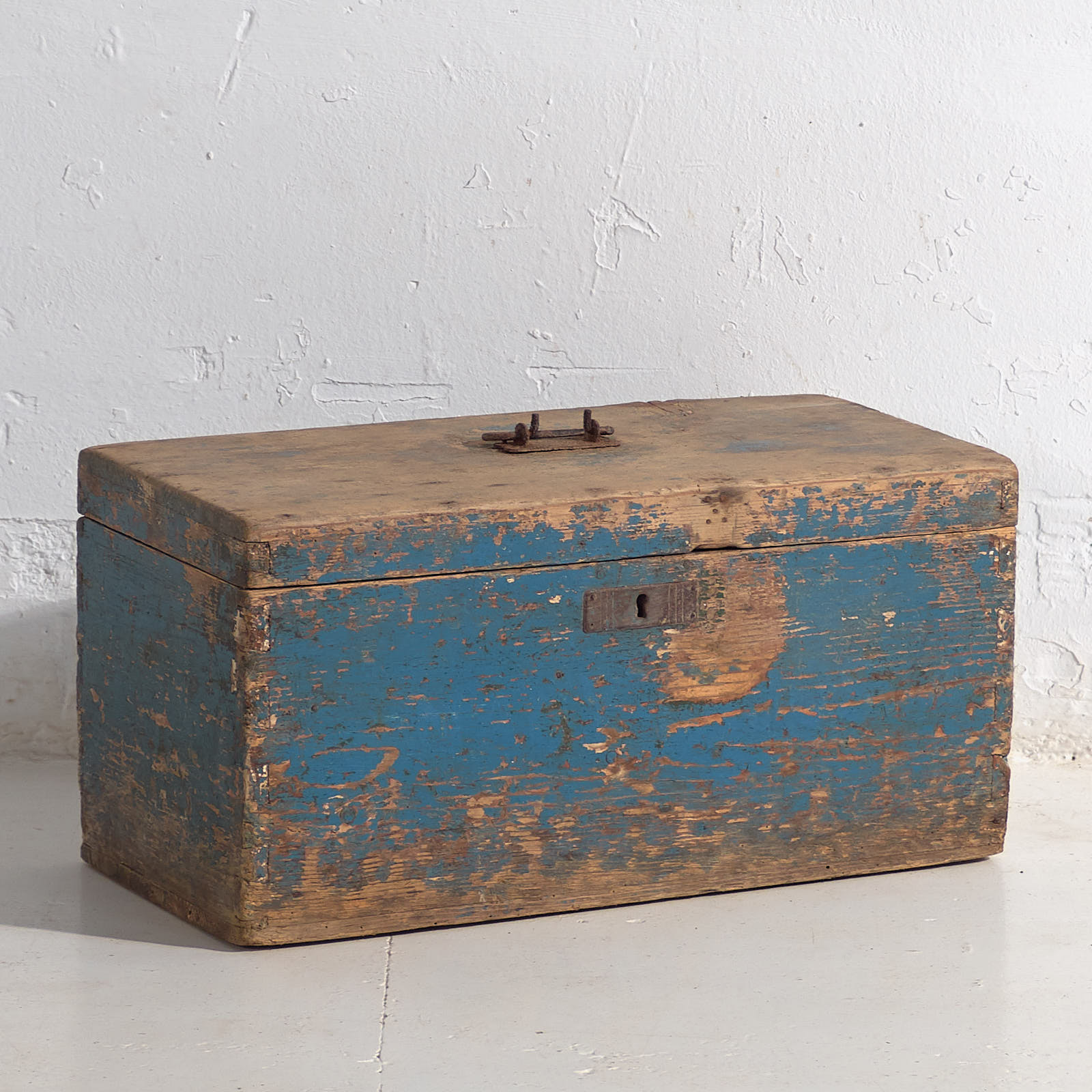 Cofre azul antiguo (c.1950) #4