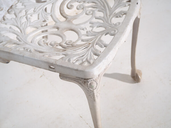 Silla blanca vintage de jardín (c.1950) #6 - Imagen 3