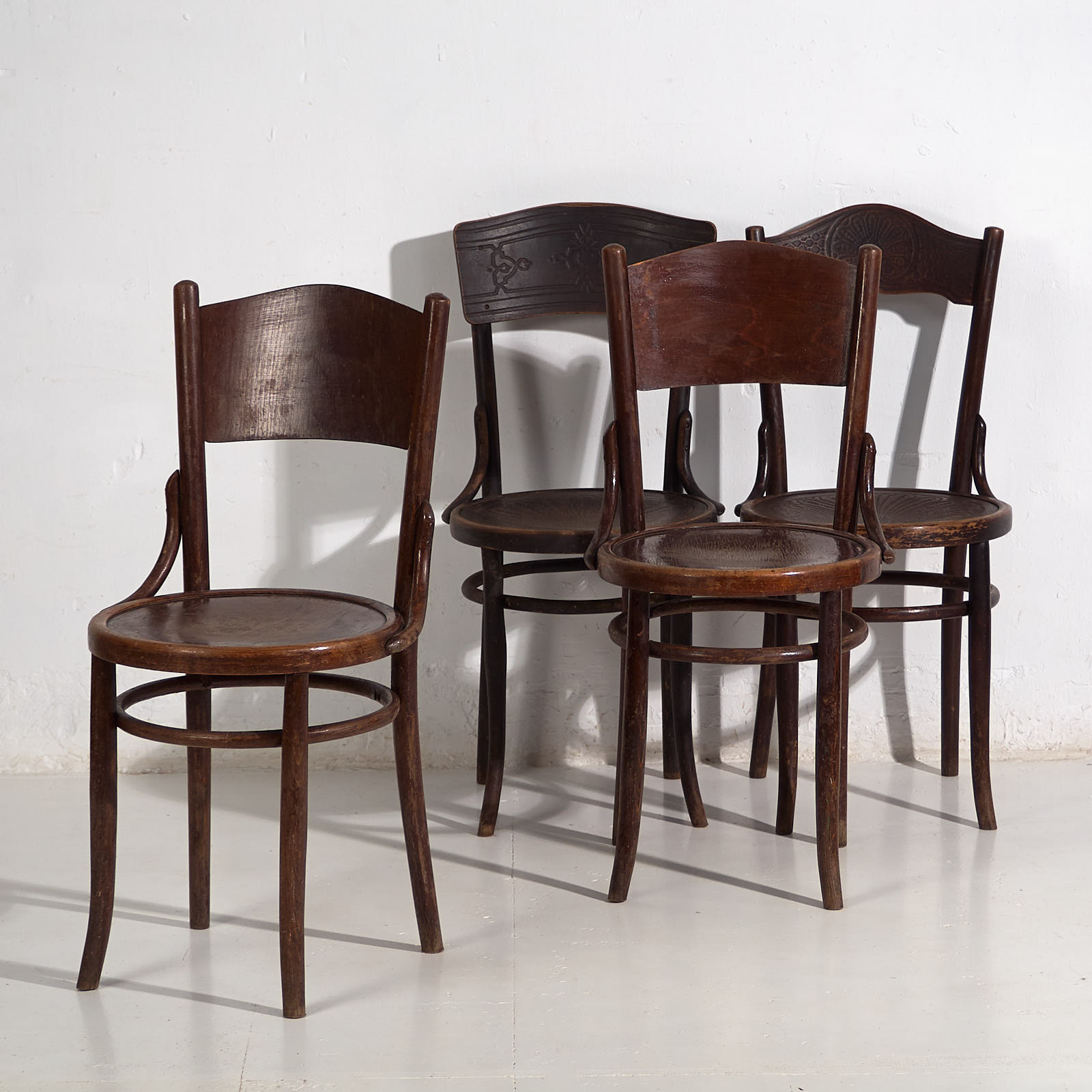 Thonet-Mundus antique chair set (c.1920). Set of 4 pieces #3 