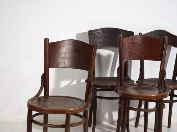 Ensemble de chaises anciennes Thonet-Mundus (vers 1920). Ensemble de 4 pièces n°3 – Image 2
