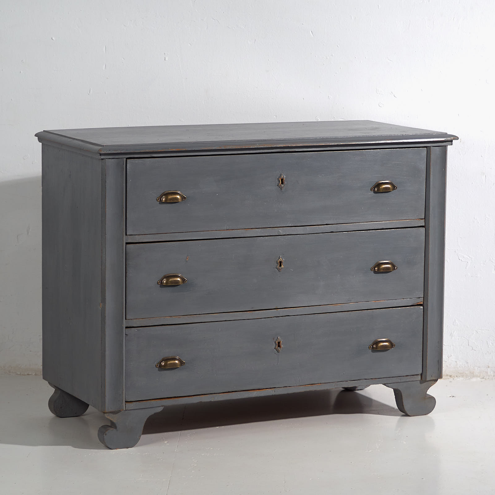 Commode ancienne grise (c.1920) #2