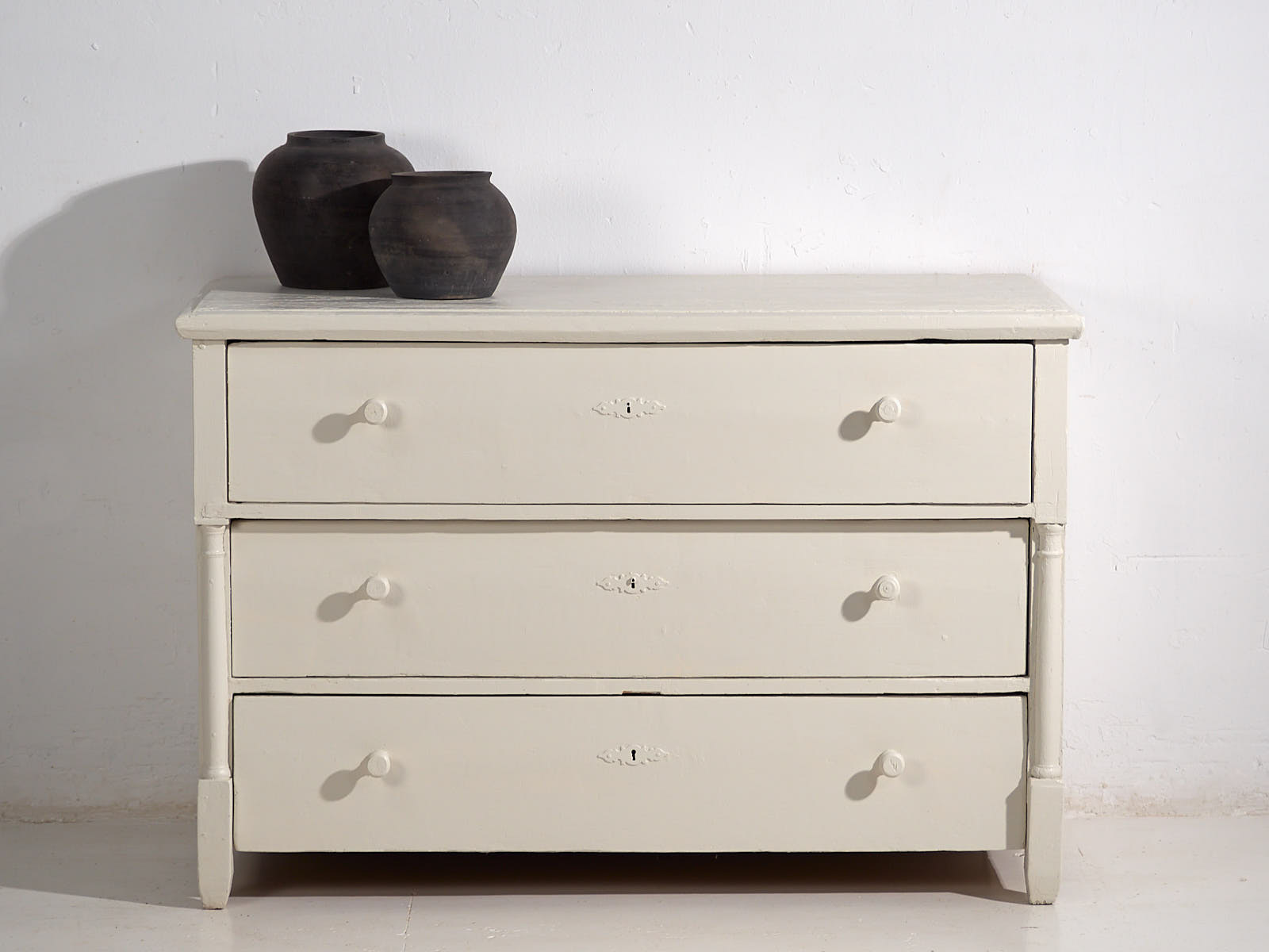 Commode ancienne blanche (c.1920) #53