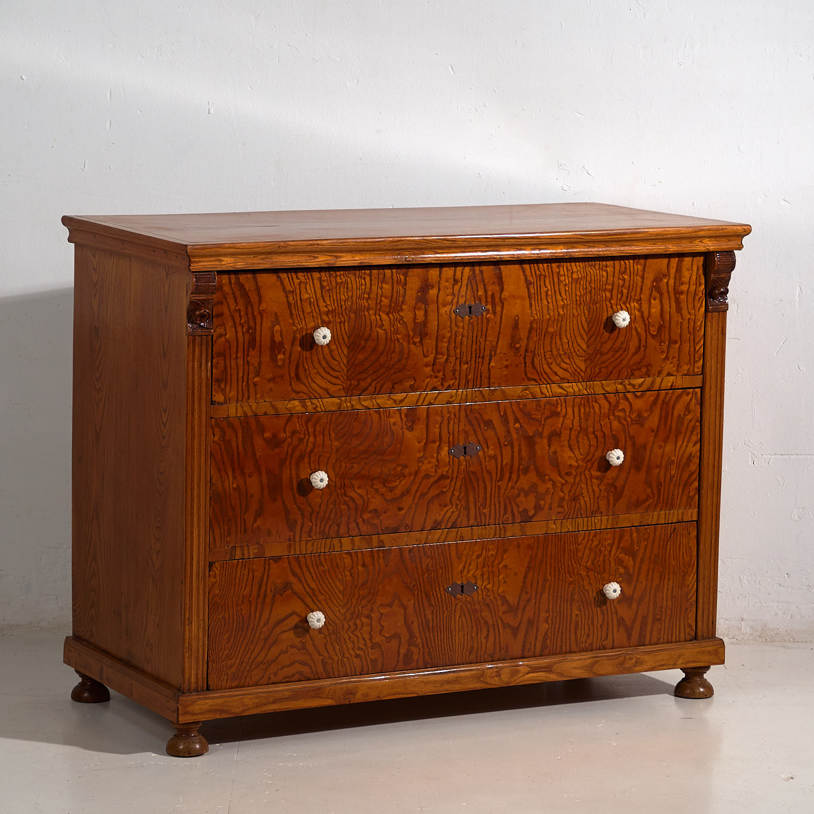 Cómoda de estilo Biedermeier antigua (c.1850) #63