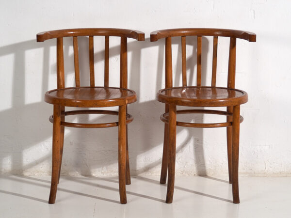 Antique chairs with bentwood armrests (c.1920). Set of 4 pieces #2