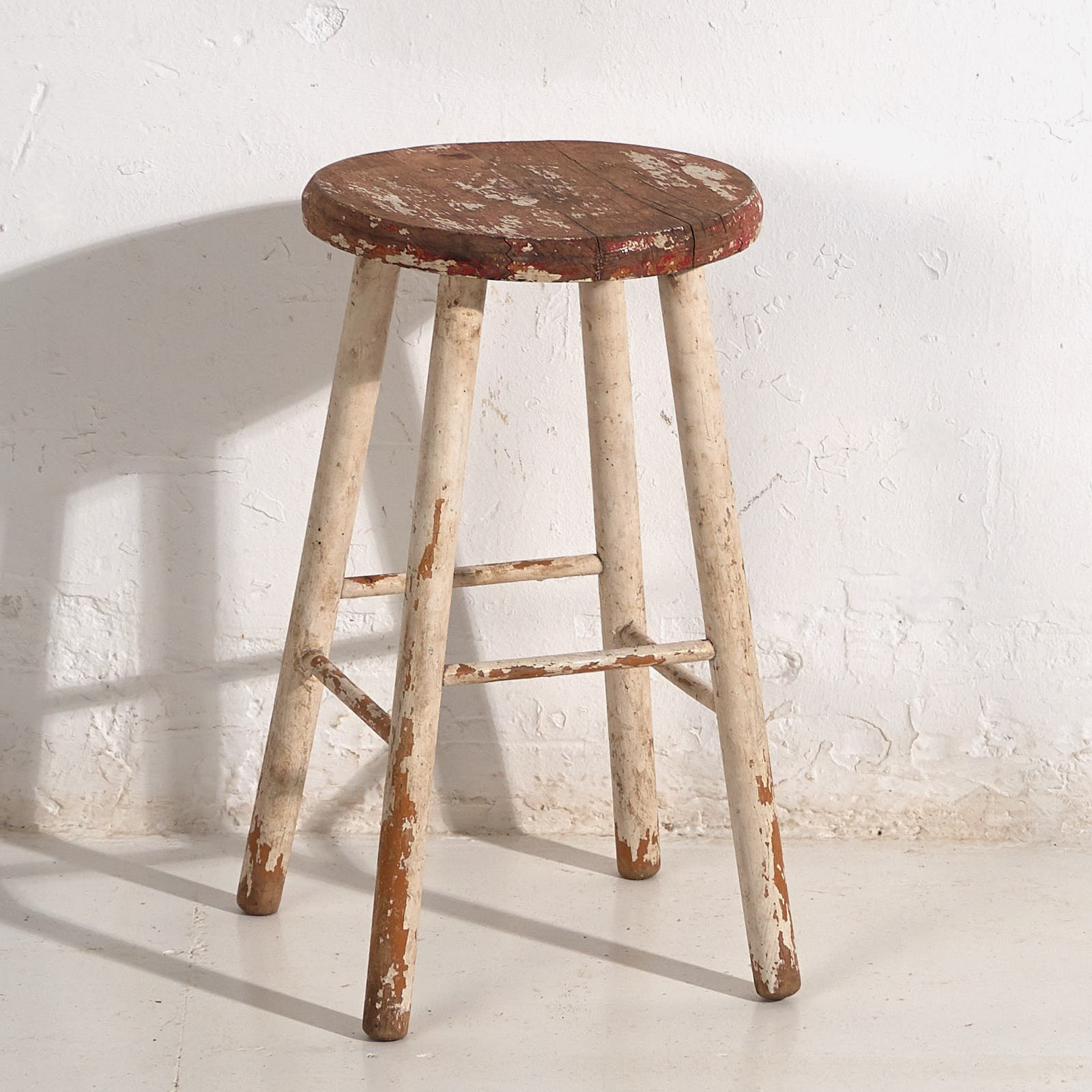 Taburete redondo vintage (c.1950) #19