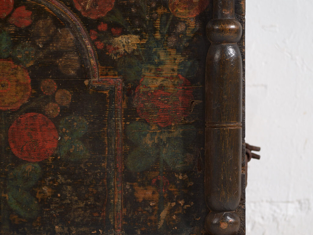 Malle ancienne de style art populaire (Année 1838) #46 – Image 6